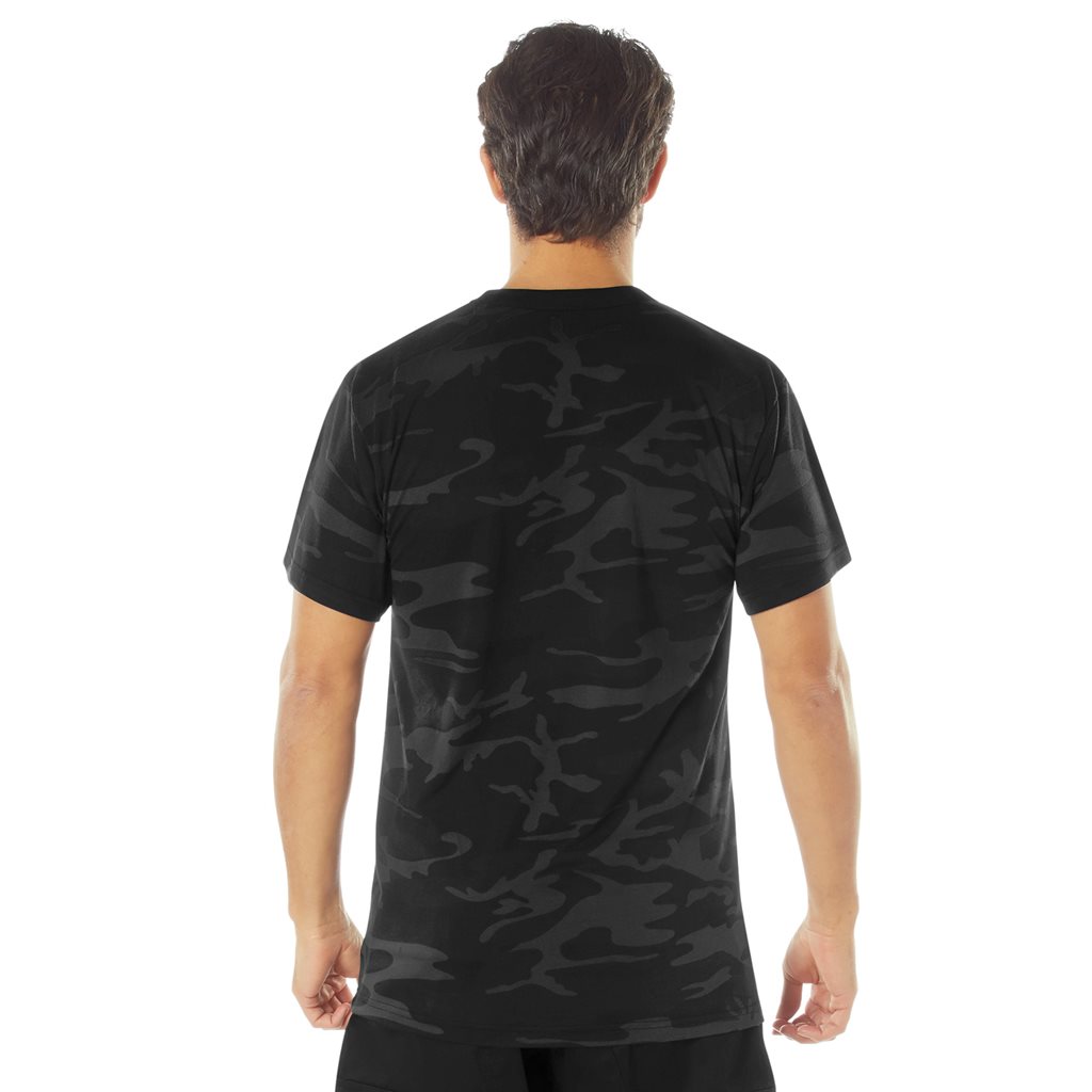 Triko prodloužené funkční Dry Moisture Wicking MIDNIGHT BLACK CAMO vel. S