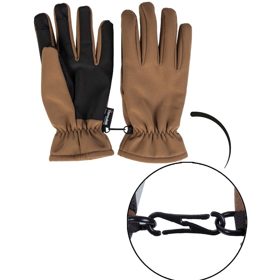 Rukavice SOFTSHELL THINSULATE™ COYOTE vel. S