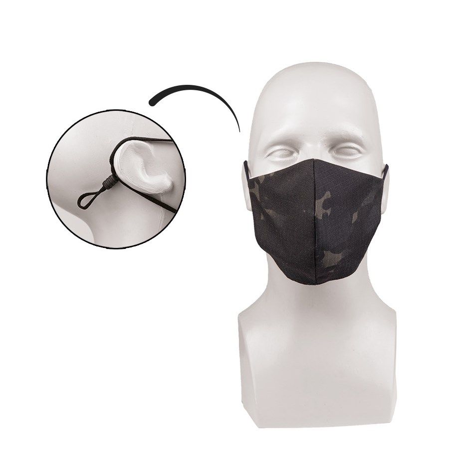 Rouška V-SHAPE rip-stop MULTITARN®BLACK