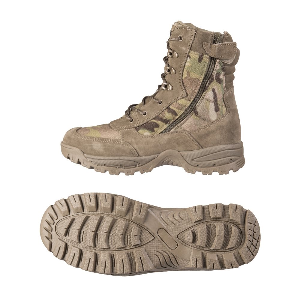 Boty TACTICAL se zipem YKK MULTICAM® vel. US 13