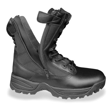 Boty TACTICAL s dvěma YKK zipy ČERNÉ vel.US vel. US 9