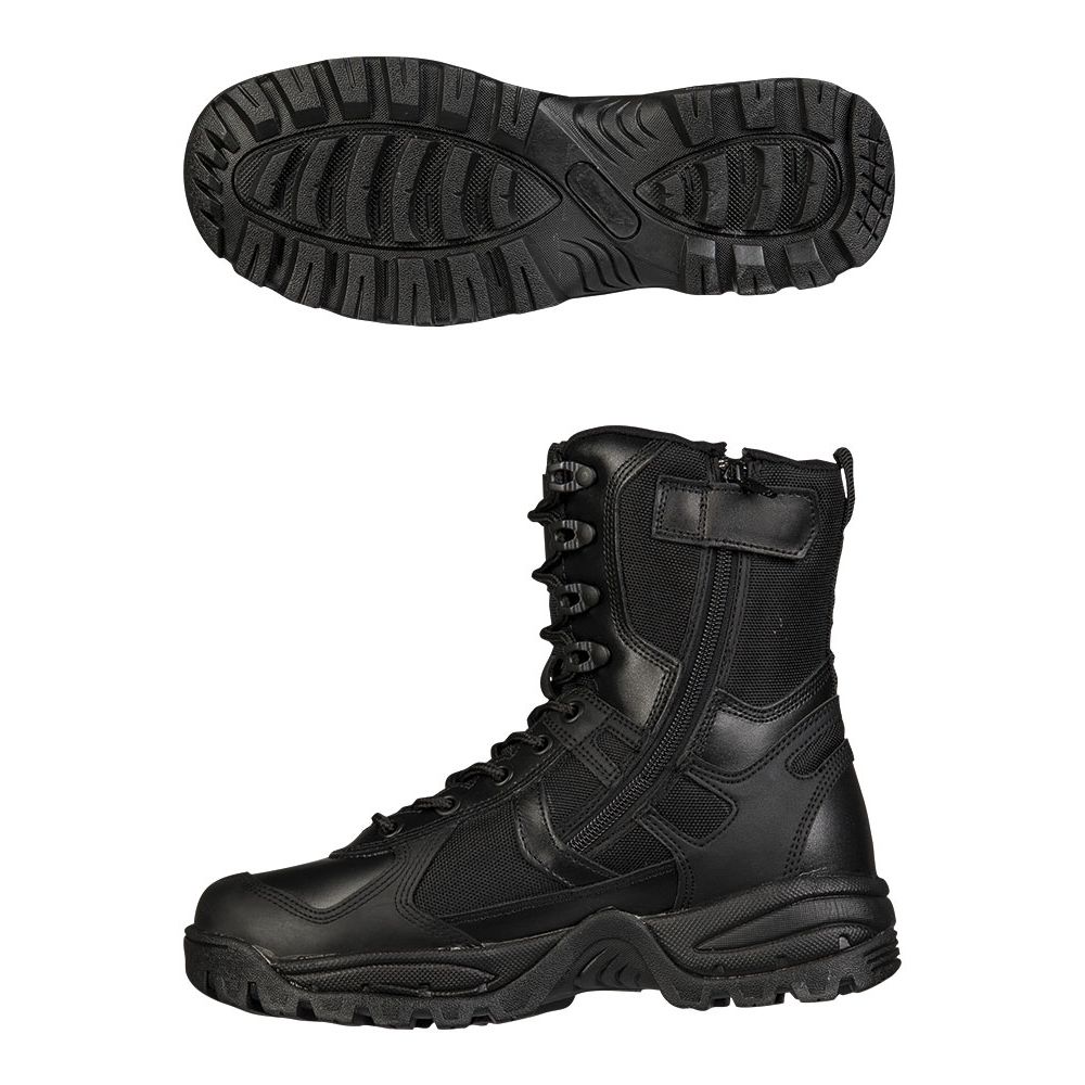 Boty PATROL se zipem ČERNÉ vel. US 6
