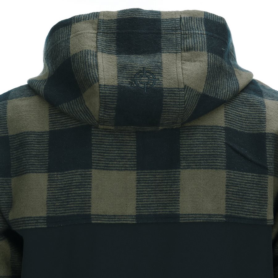 Mikina LUMBERSHELL ZELENO/ČERNÁ vel. XL