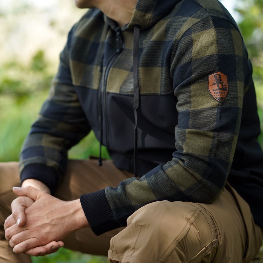 Mikina LUMBERSHELL ZELENO/ČERNÁ vel. XXL