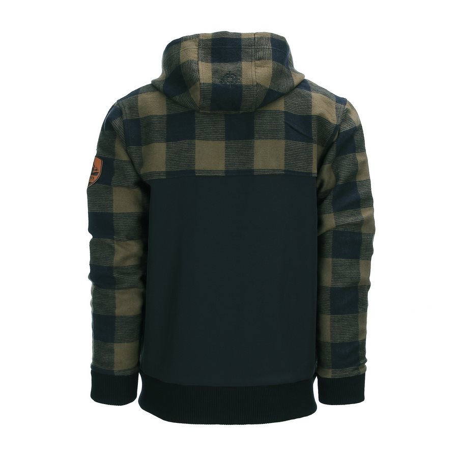 Mikina LUMBERSHELL ZELENO/ČERNÁ vel. XXL