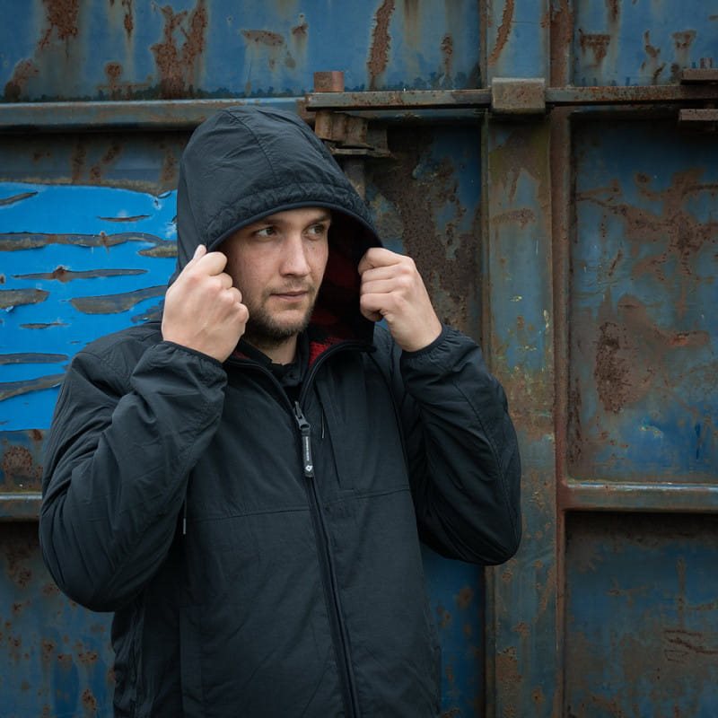 Bunda oboustranná SHERPA SOFTSHELL ČERNO/ČERVENÁ vel. XXL