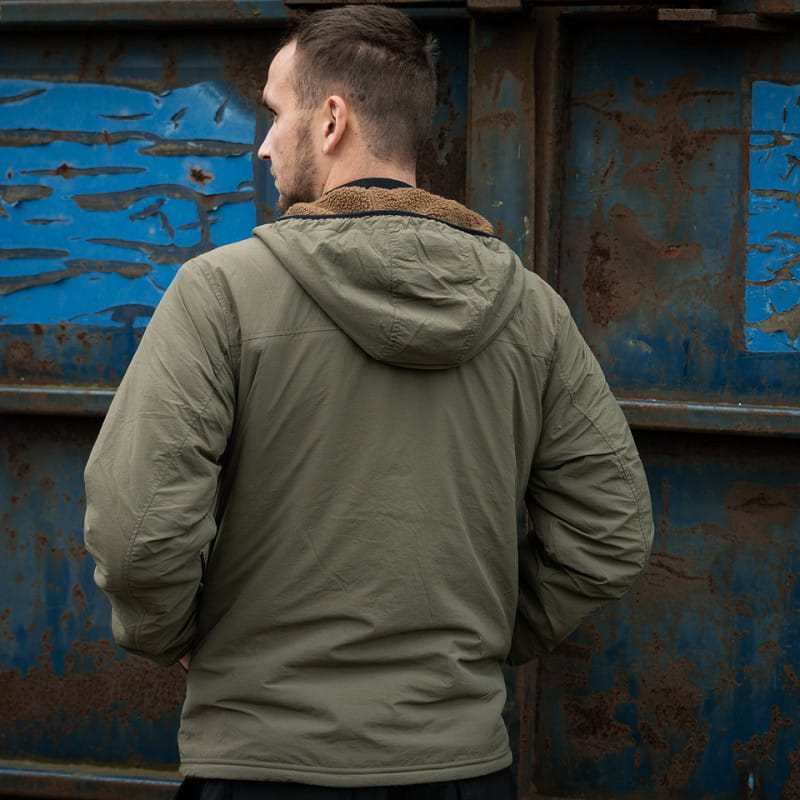 Bunda oboustranná SHERPA SOFTSHELL COYOTE/ZELENÁ vel. M