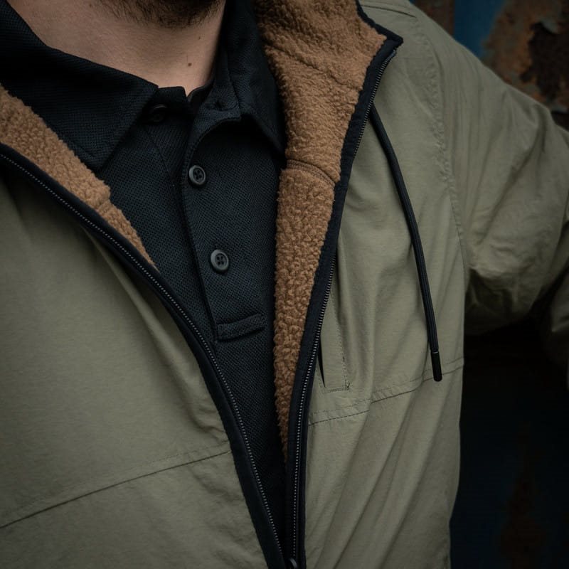 Bunda oboustranná SHERPA SOFTSHELL COYOTE/ZELENÁ vel. XL