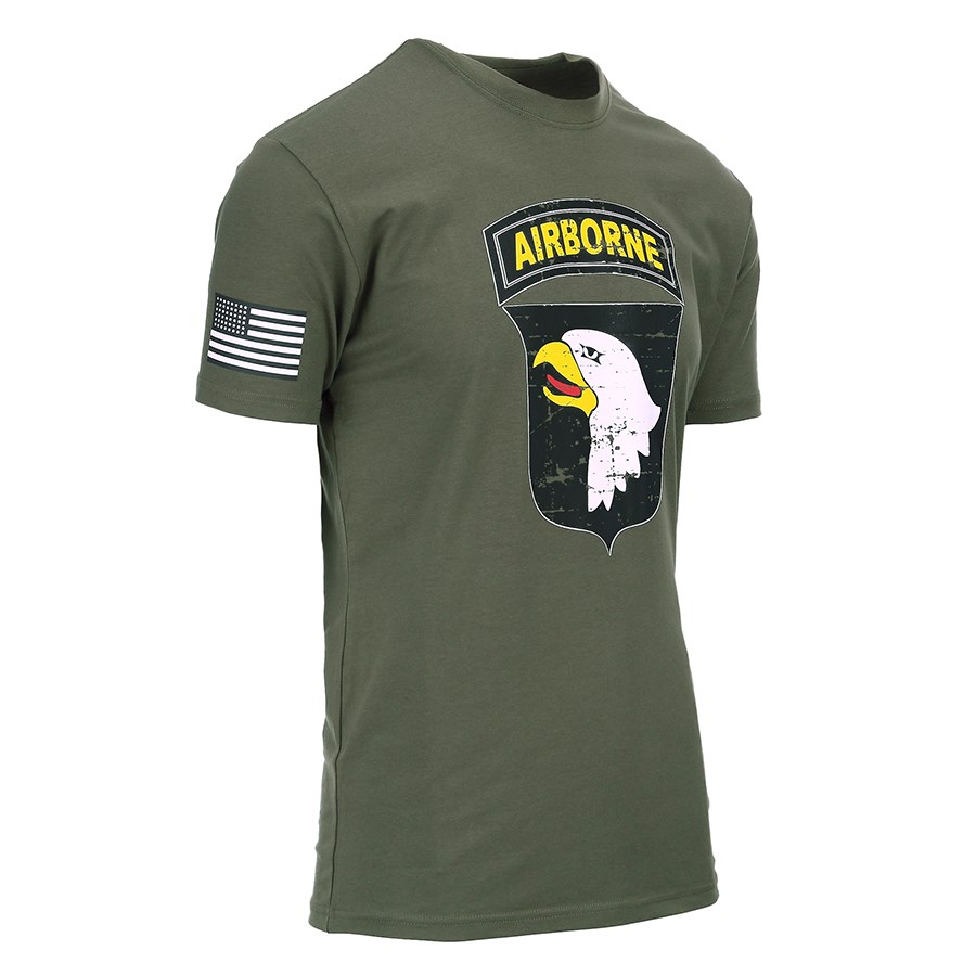 Triko 101st AIRBORNE ZELENÉ vel. S