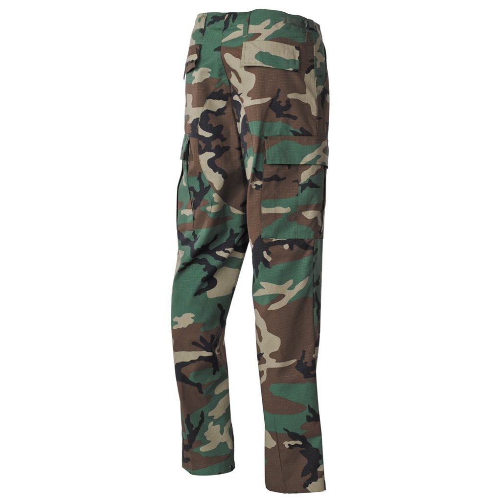 Kalhoty US střih BDU rip-stop WOODLAND vel. M
