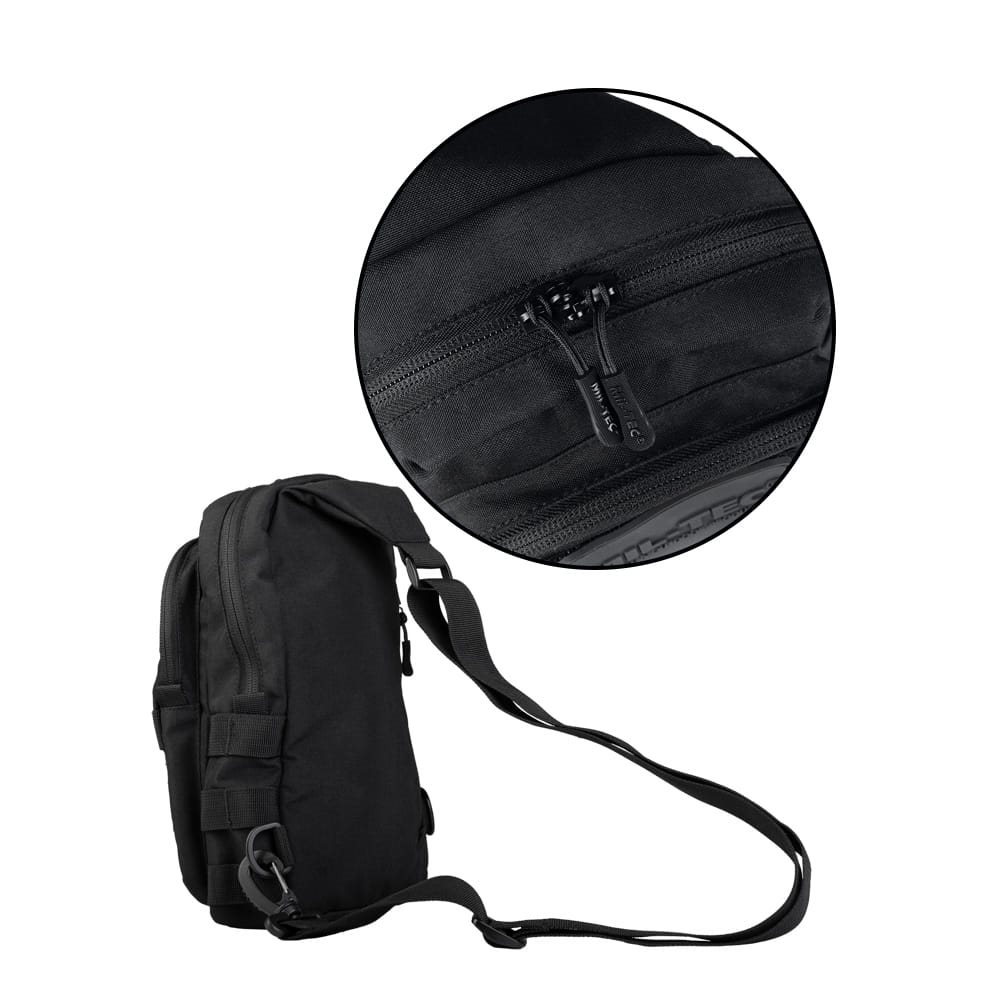 Batoh CROSSBODY s MOLLE vazbou ČERNÝ