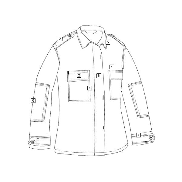Košile taktická dl.rukáv ZELENÁ vel. 5XL-R