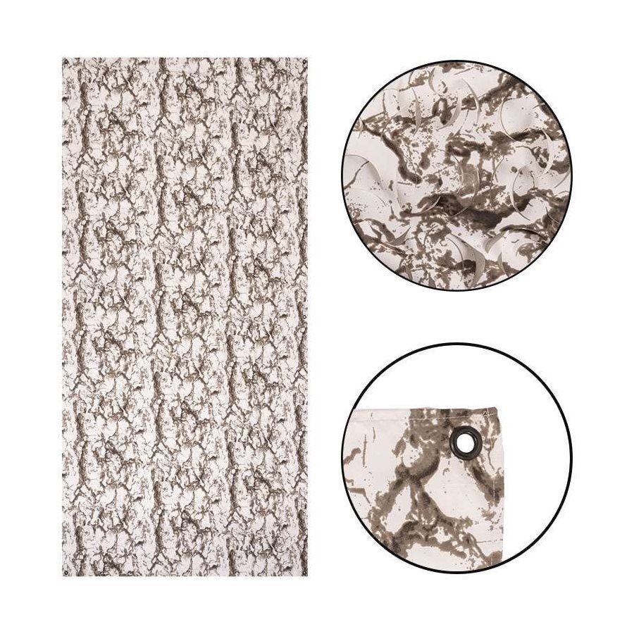 Síť maskovací LASER CUT 1,5 x 3 m SNOW CAMO