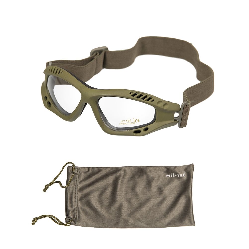 Brýle COMMANDO AIR Mil-Tec ZELENÉ ČIRÉ