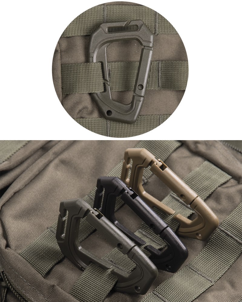Karabiny MOLLE taktické 2 ks ZELENÉ