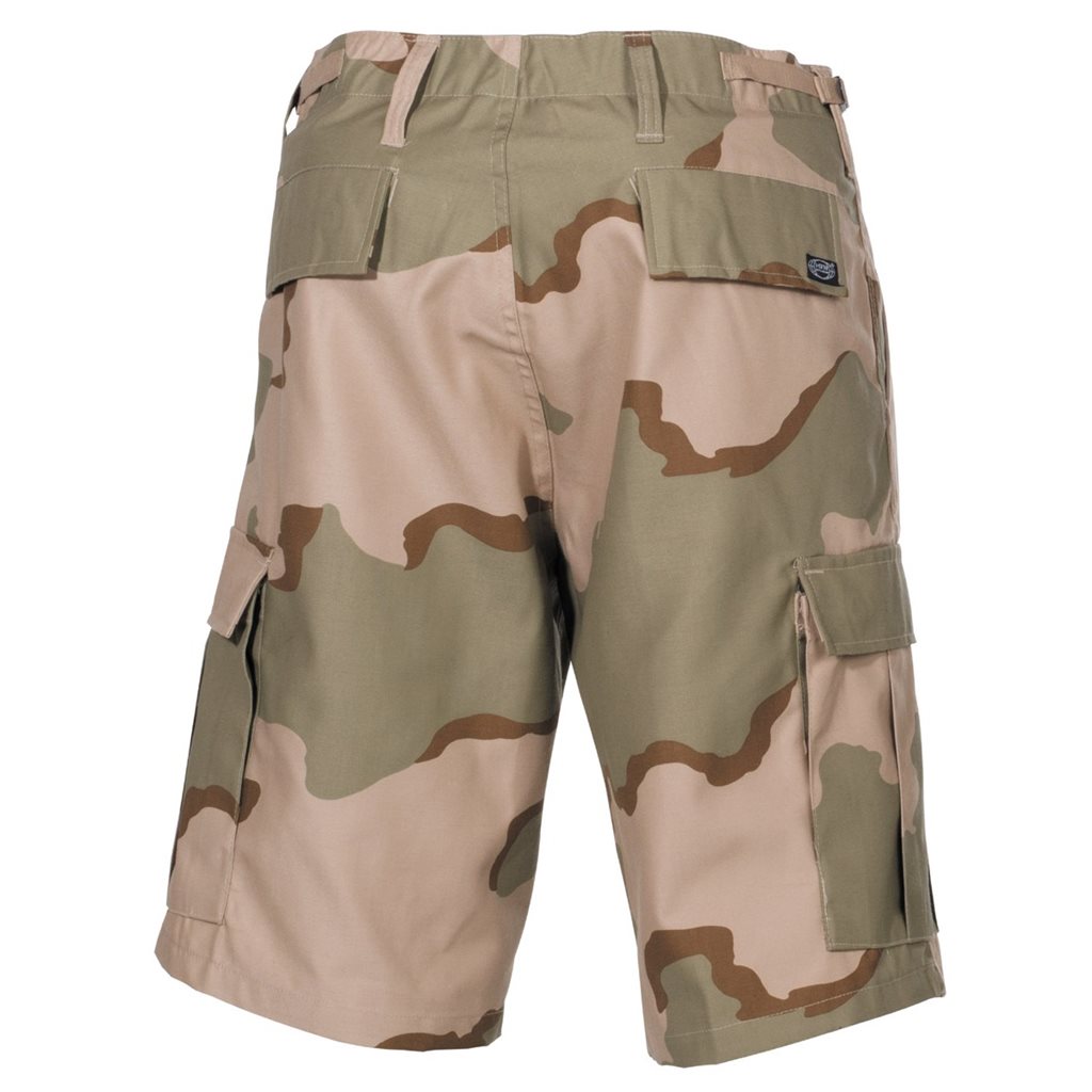 Kraťasy US střih BDU boční kapsy 3-COL DESERT