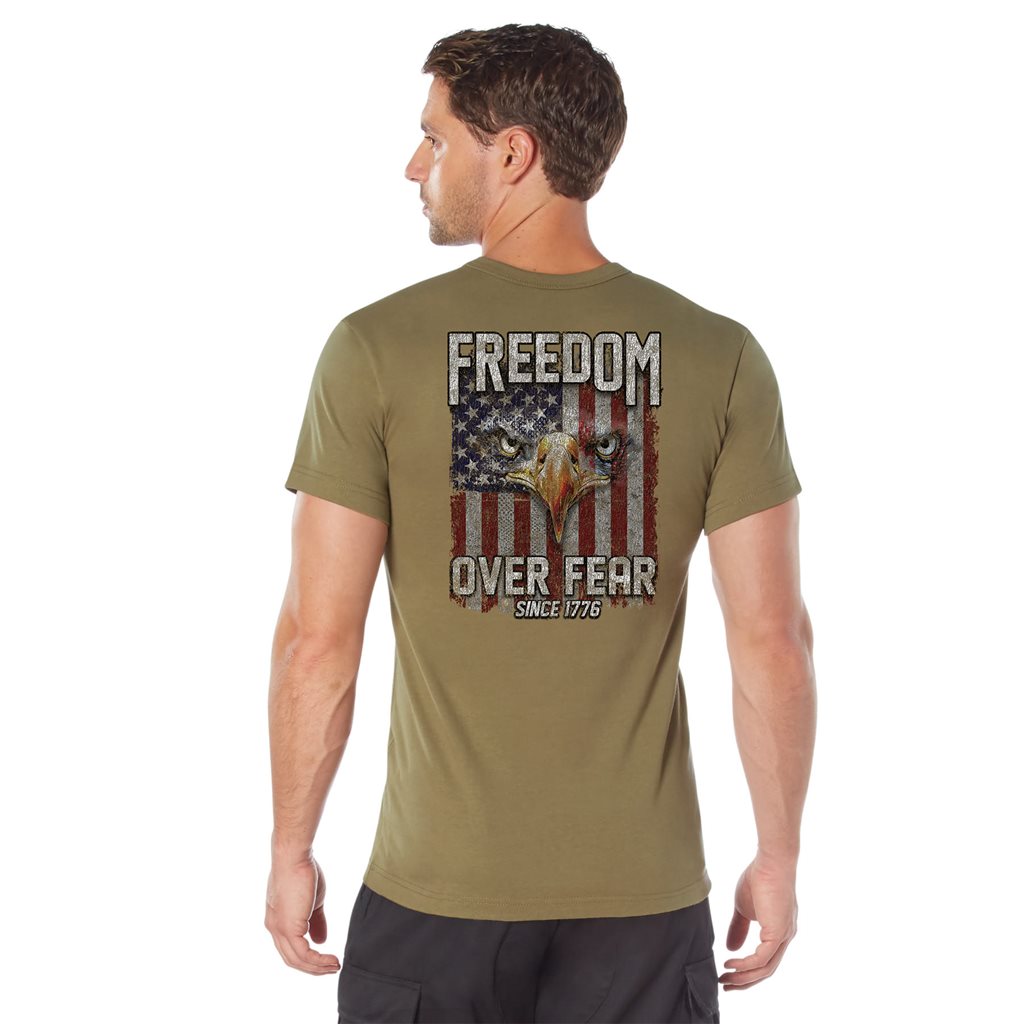 Triko FREEDOM OVER FEAR COYOTE vel. L