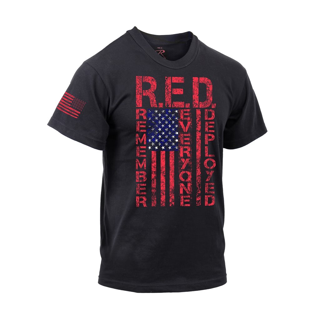 Triko ATHLETIC FIT R.E.D. krátký rukáv ČERNÉ vel. S