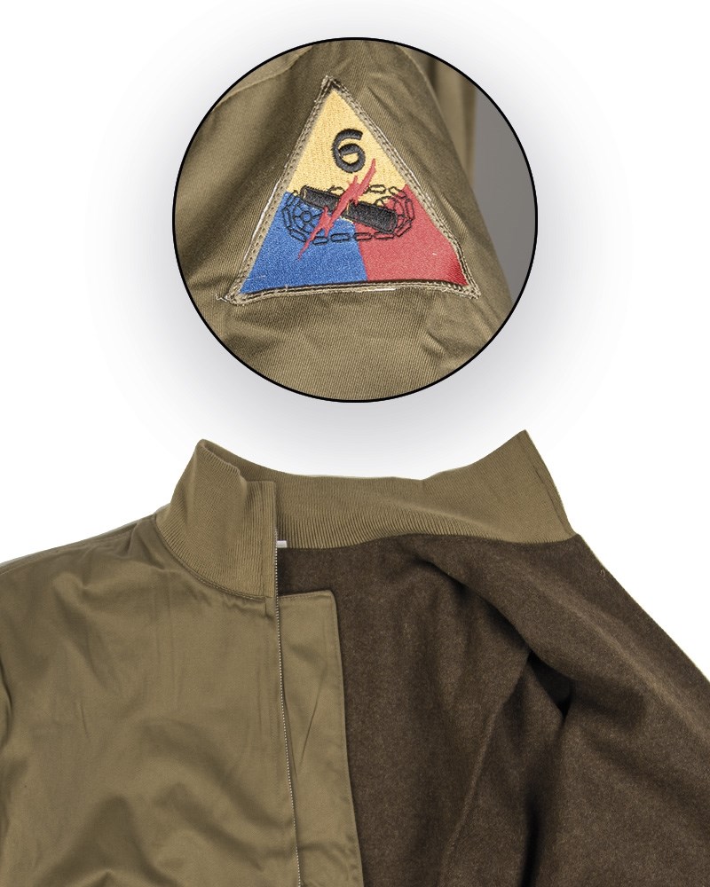 Bunda US PANZER tankistická ZELENÁ repro vel. 38