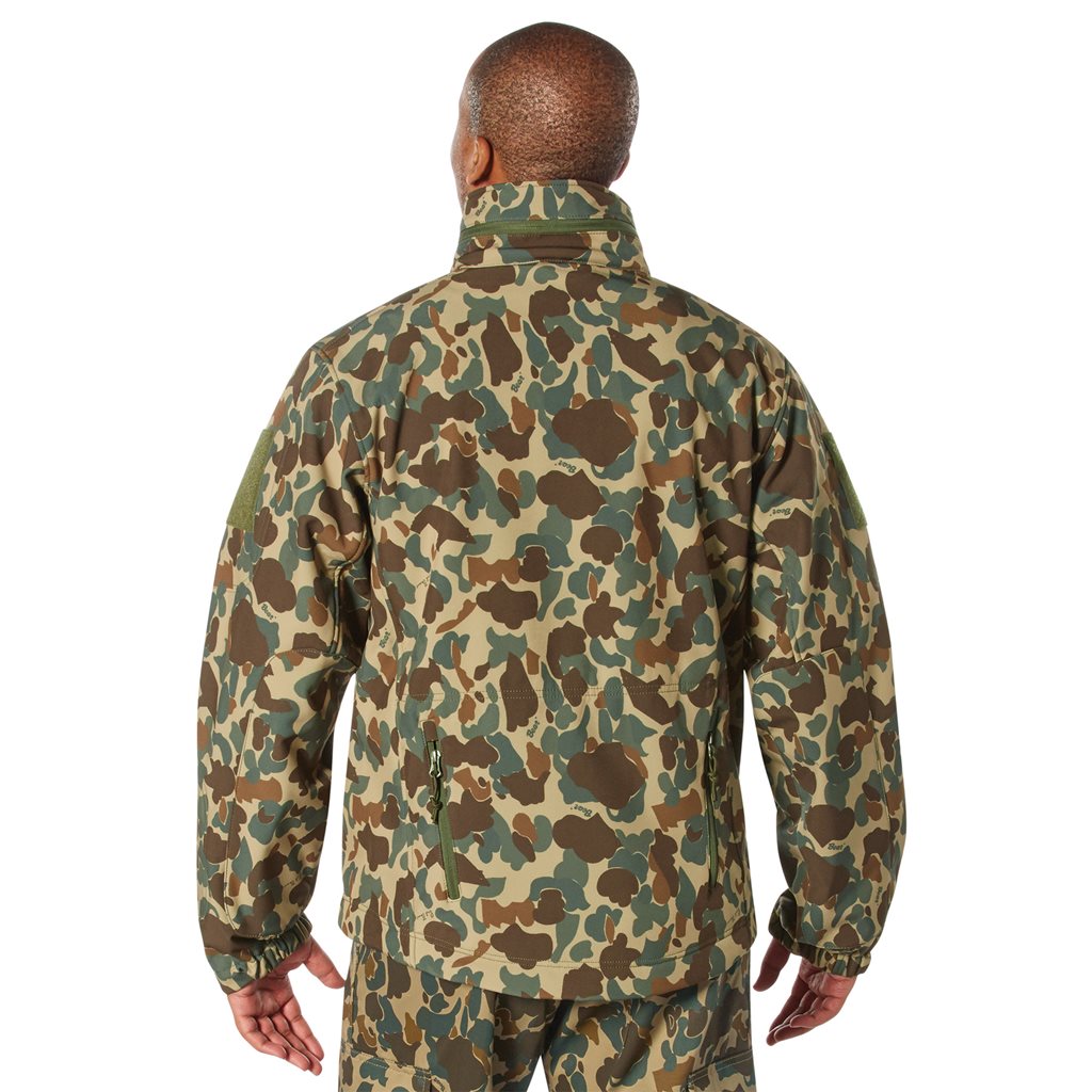 Bunda TACTICAL s kapucí softshell FRED BEAR CAMO vel. M