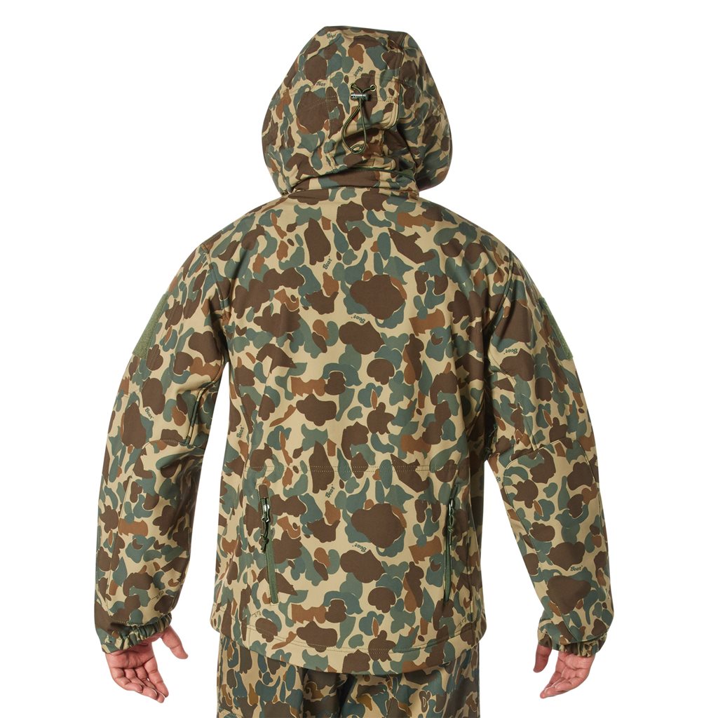 Bunda TACTICAL s kapucí softshell FRED BEAR CAMO vel. XL