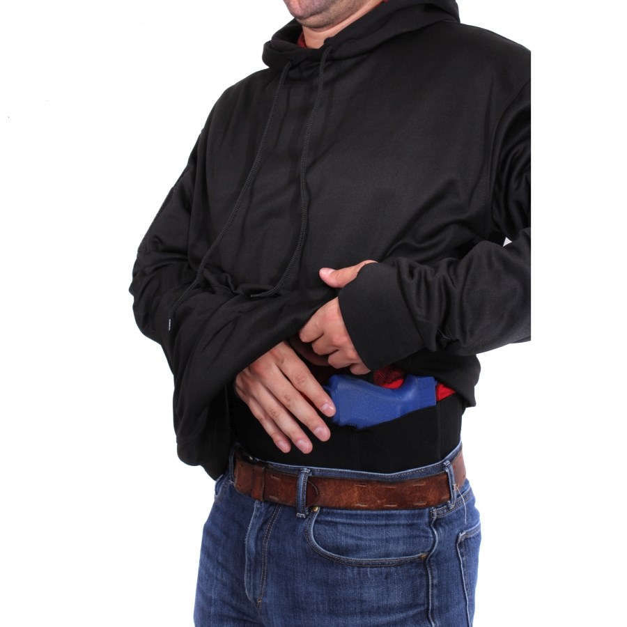 Mikina CONCEALED CARRY s kapucí ČERNÁ vel. 4XL