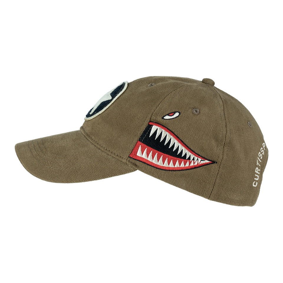 Čepice baseball P-40 CURTISS HNĚDÁ