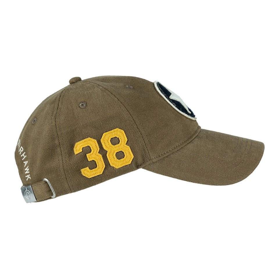 Čepice baseball P-40 CURTISS HNĚDÁ