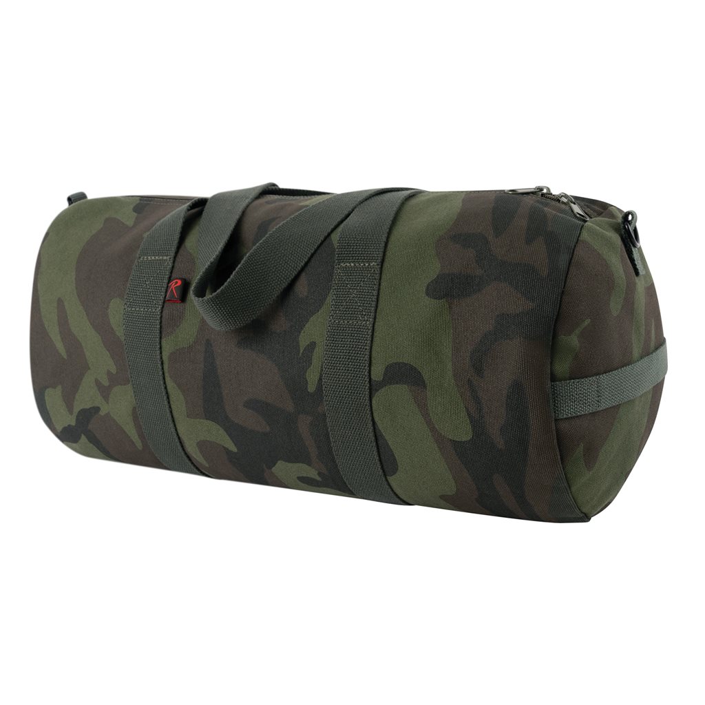 Taška přes rameno VÁLEC 48 x 23 cm bavlněná MIDNIGHT BLACK CAMO