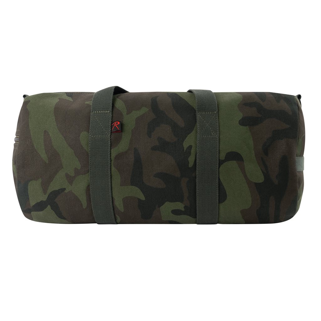 Taška přes rameno VÁLEC 48 x 23 cm bavlněná MIDNIGHT BLACK CAMO