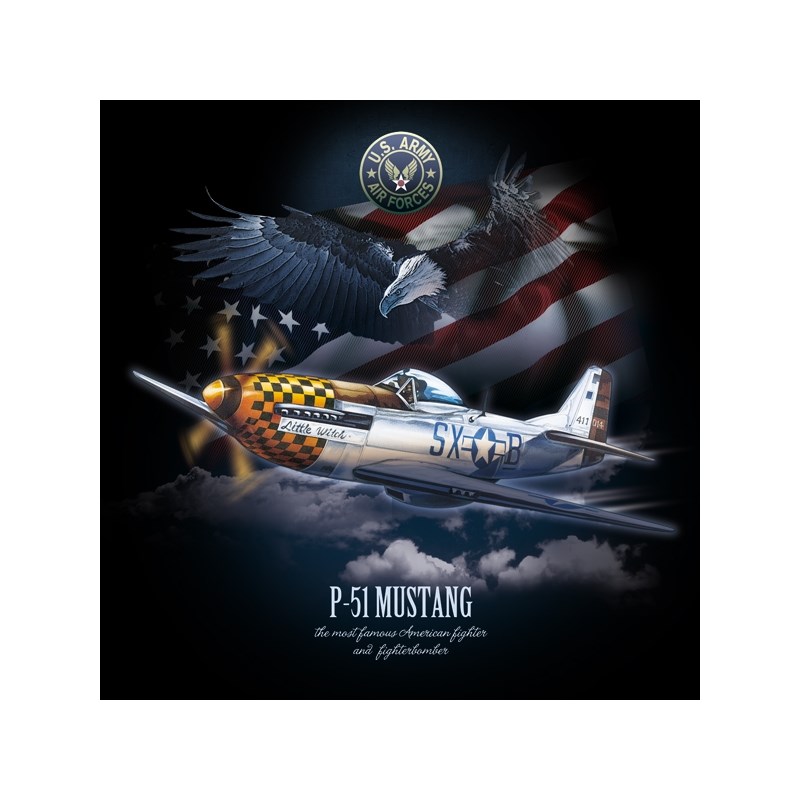 Triko P-51 MUSTANG vel. M
