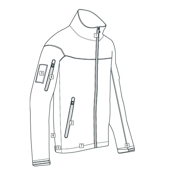Bunda TACTICAL SOFTSHELL 24-7 ČERNÁ vel. XXL