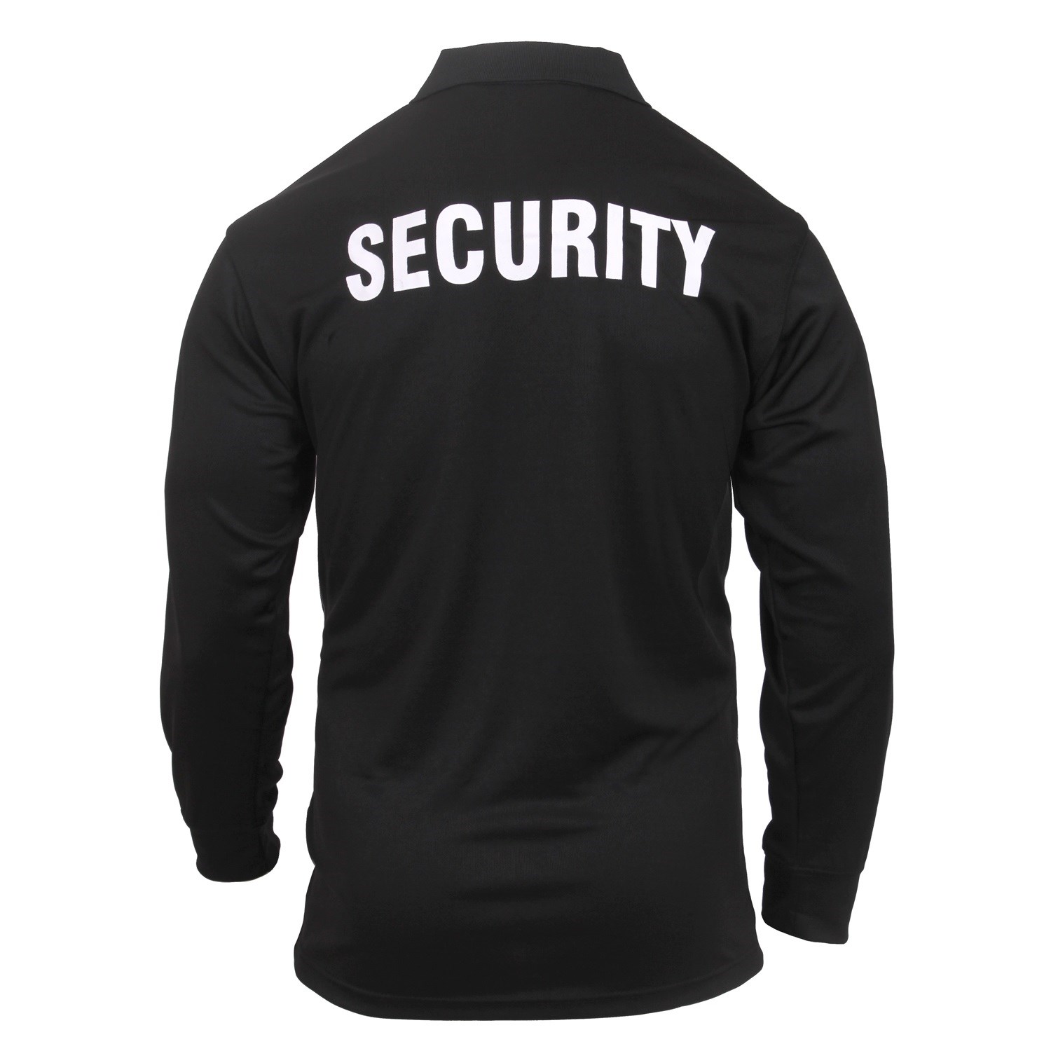 Polokošile s límečkem SECURITY dlouhý rukáv ČERNÉ vel. M