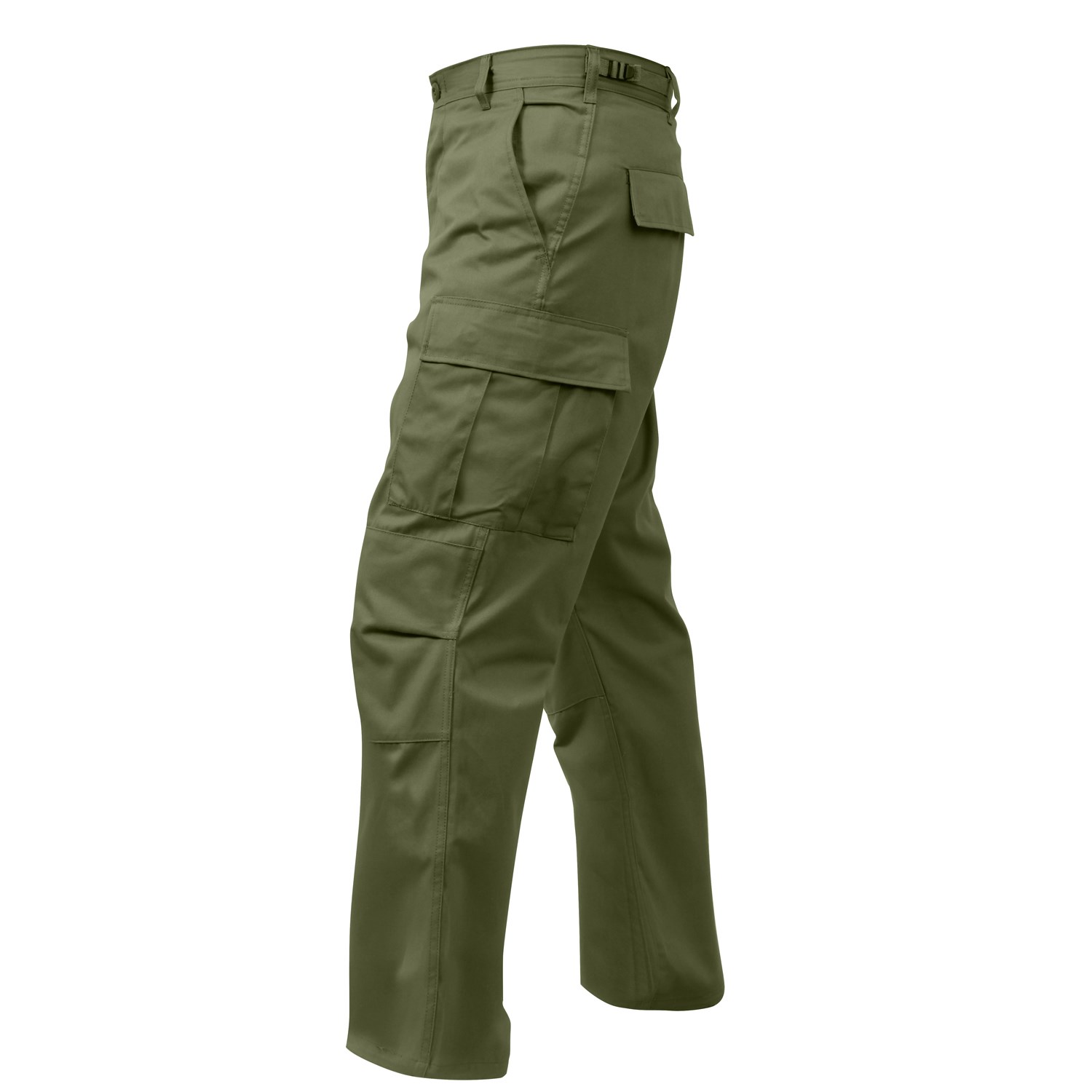 Kalhoty BDU RELAXED ZIPPER FLY ZELENÉ vel. L
