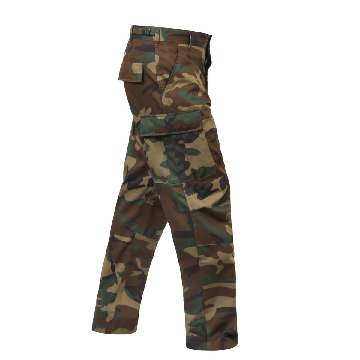 Kalhoty BDU RELAXED ZIPPER FLY WOODLAND vel. XL