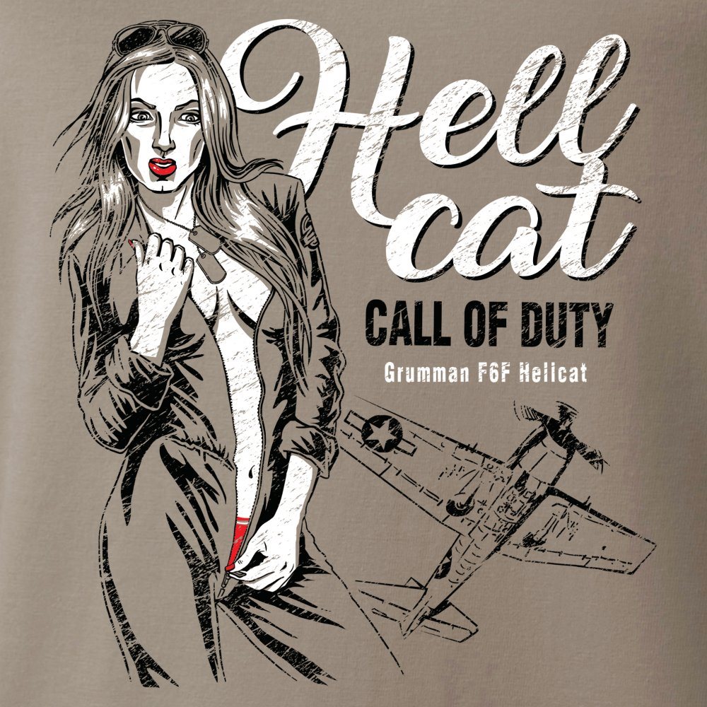 Triko HELLCAT CALL OF DUTY ŠEDÉ vel. M