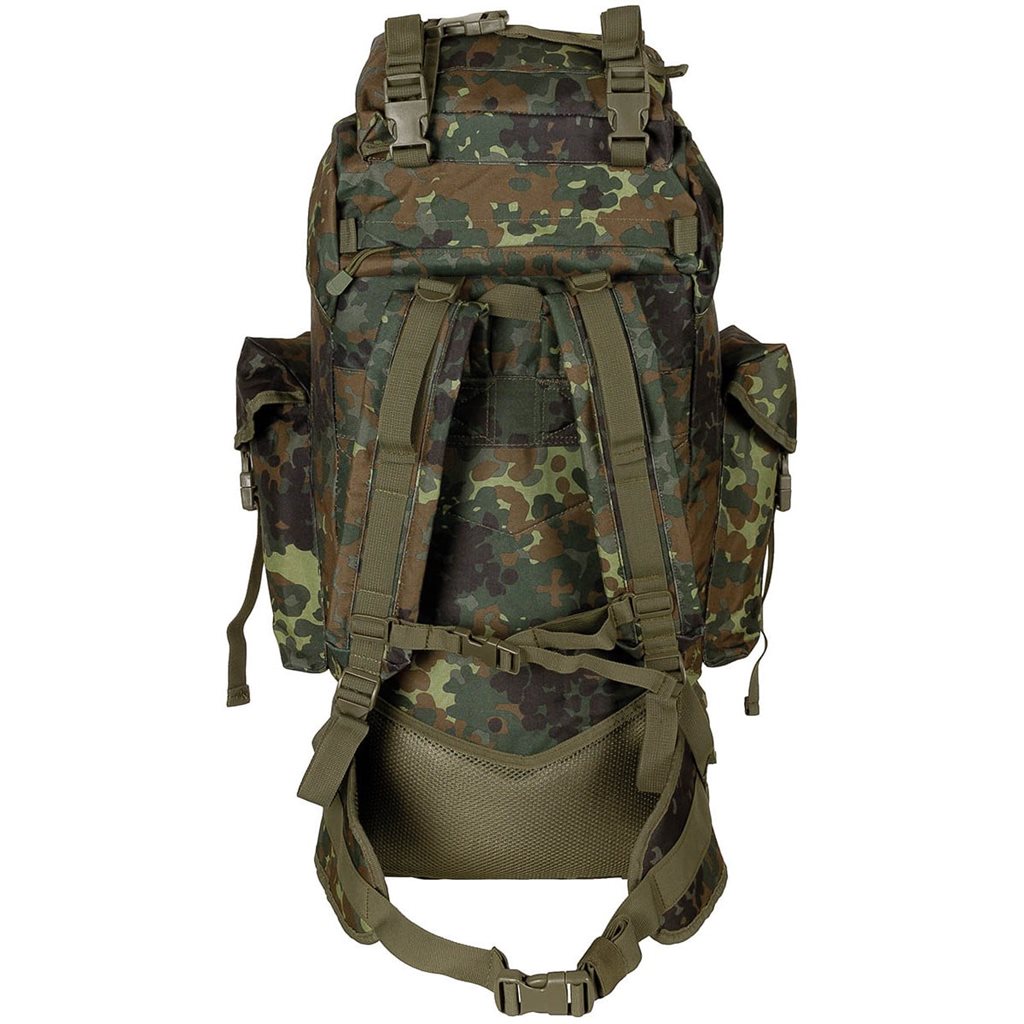 Batoh bojový MOLLE 65l polstrovaný + ALU výztuha FLECKTARN