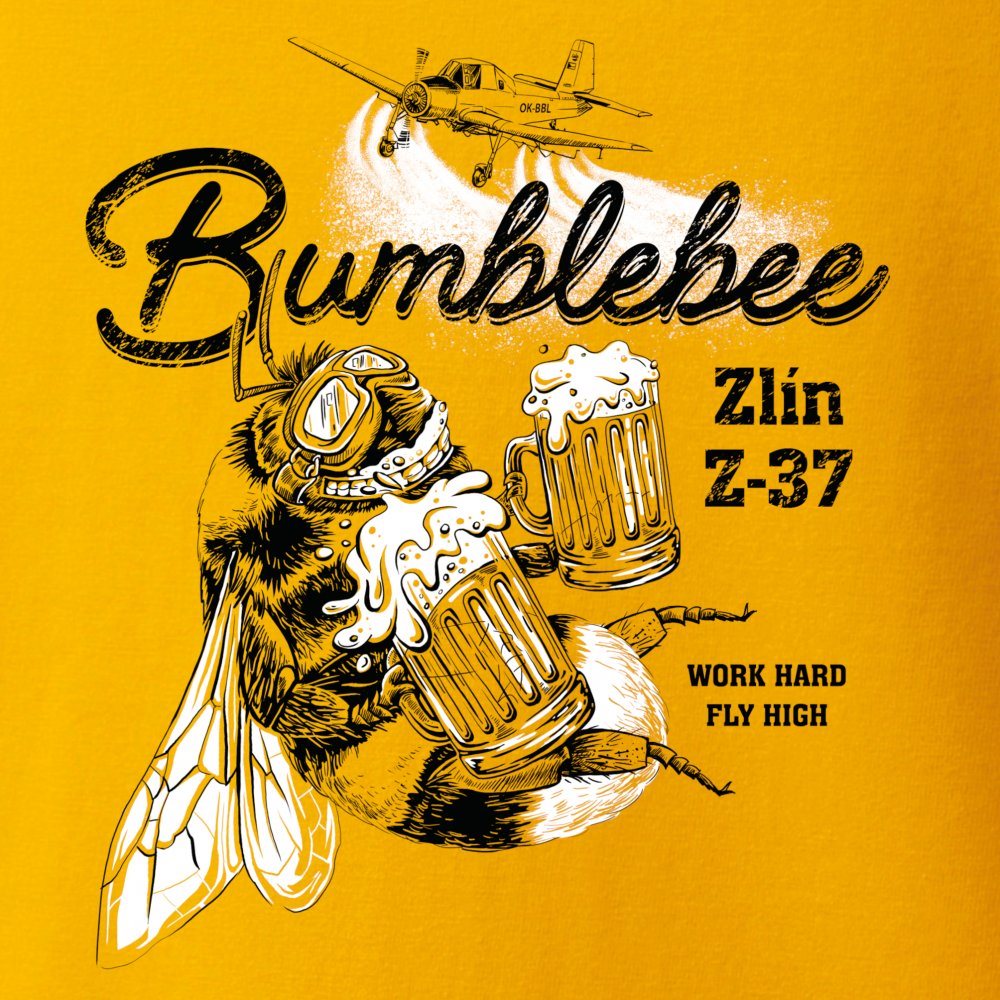 Triko ZLÍN Z-37 BUMBLEBEE ŽLUTÉ vel. S