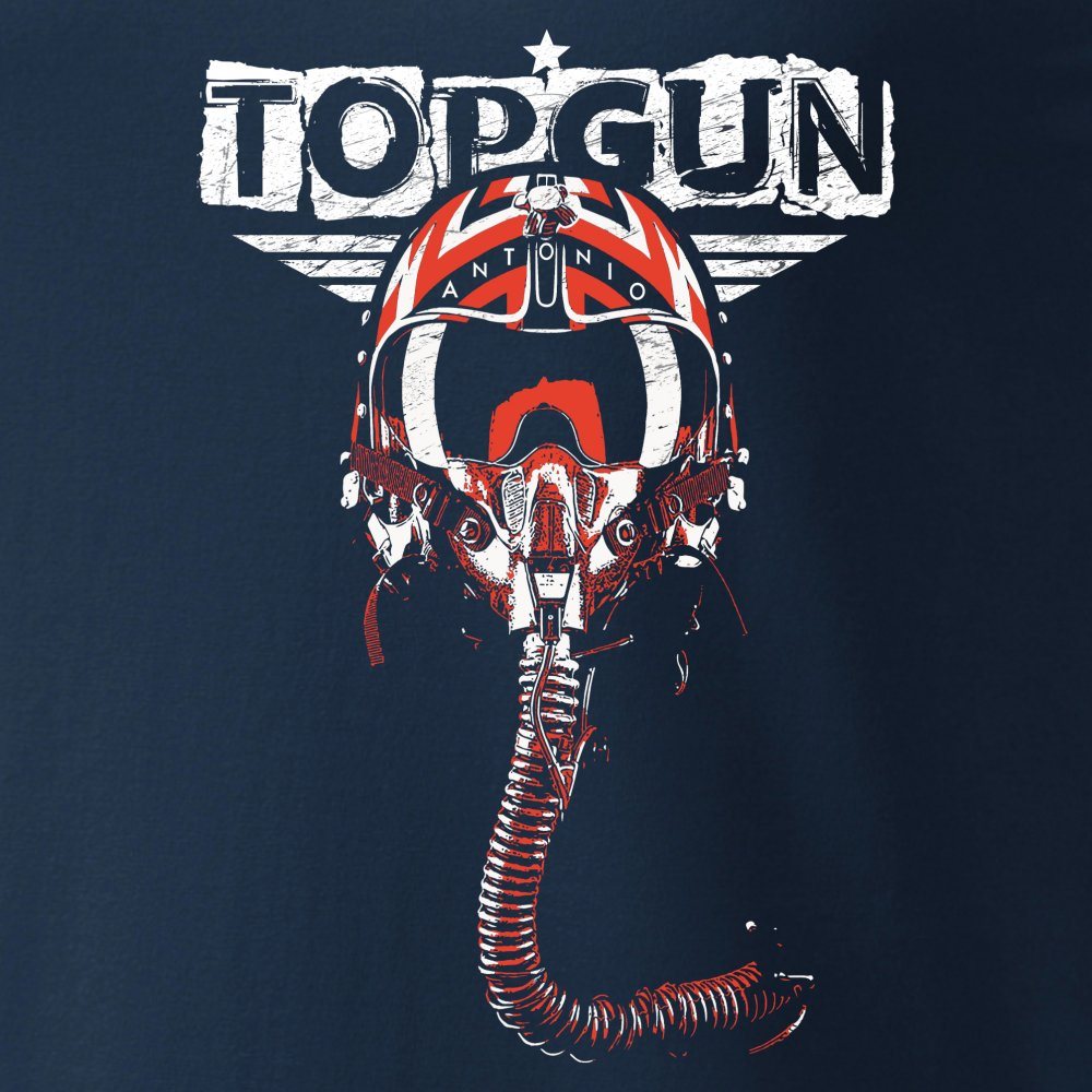 Triko TOPGUN MODRÉ vel. L