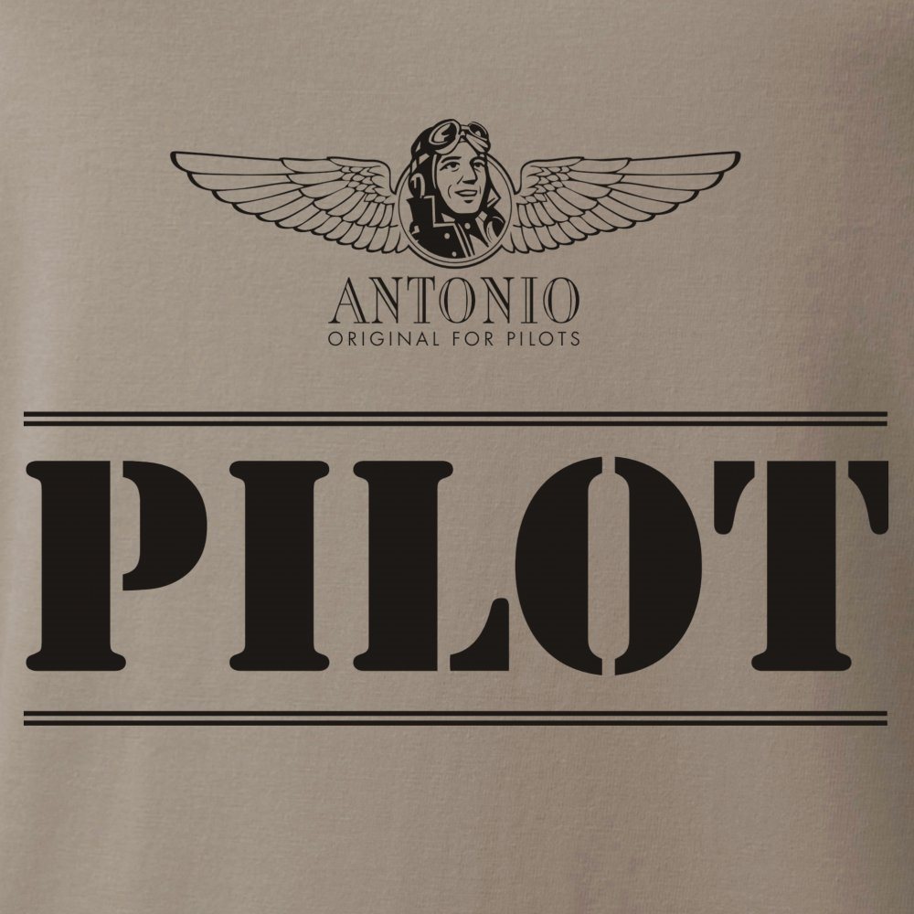 Triko PILOT HNĚDÉ vel. S