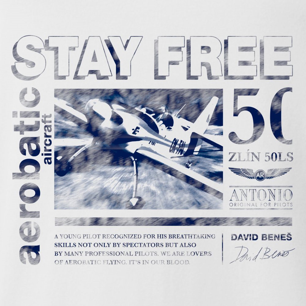 Triko STAY FREE BÍLÉ vel. XL