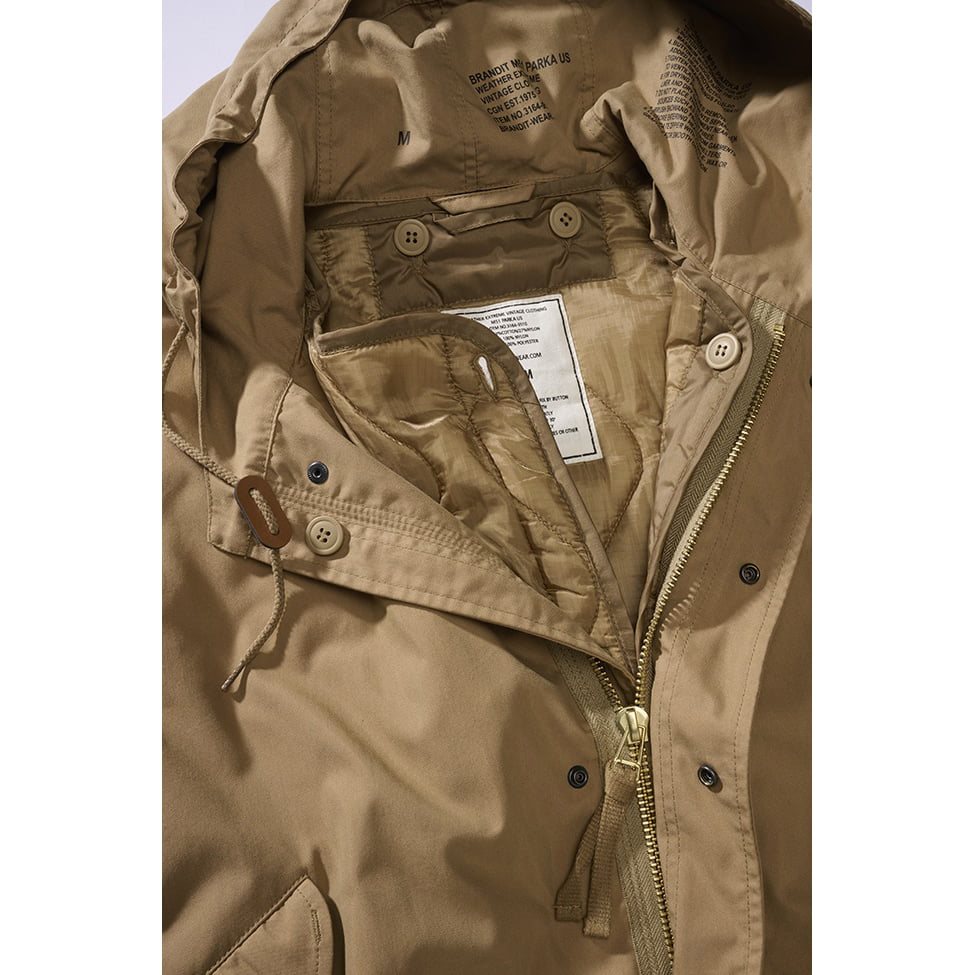 Bunda US M51 FISHTAIL PARKA CAMEL PÍSKOVÁ