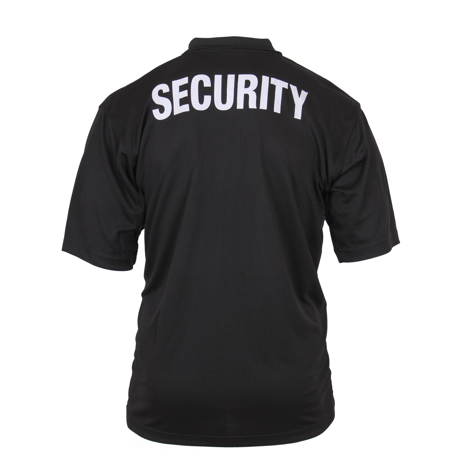 Polokošile s límečkem SECURITY krátký rukáv rychleschnoucí ČERNÉ vel. M