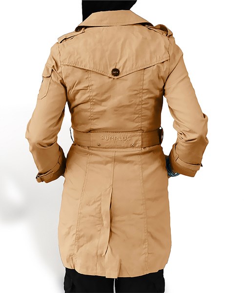 Kabát TRENCHCOAT dámský HNĚDÝ
