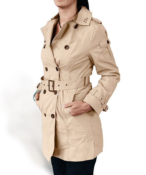 Kabát TRENCHCOAT dámský KHAKI