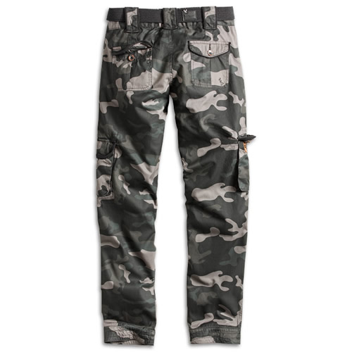 Kalhoty dámské PREMIUM SLIMMY BLACK CAMO