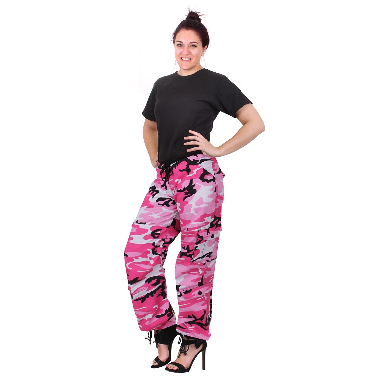 Kalhoty dámské PARATROOPER PINK CAMO