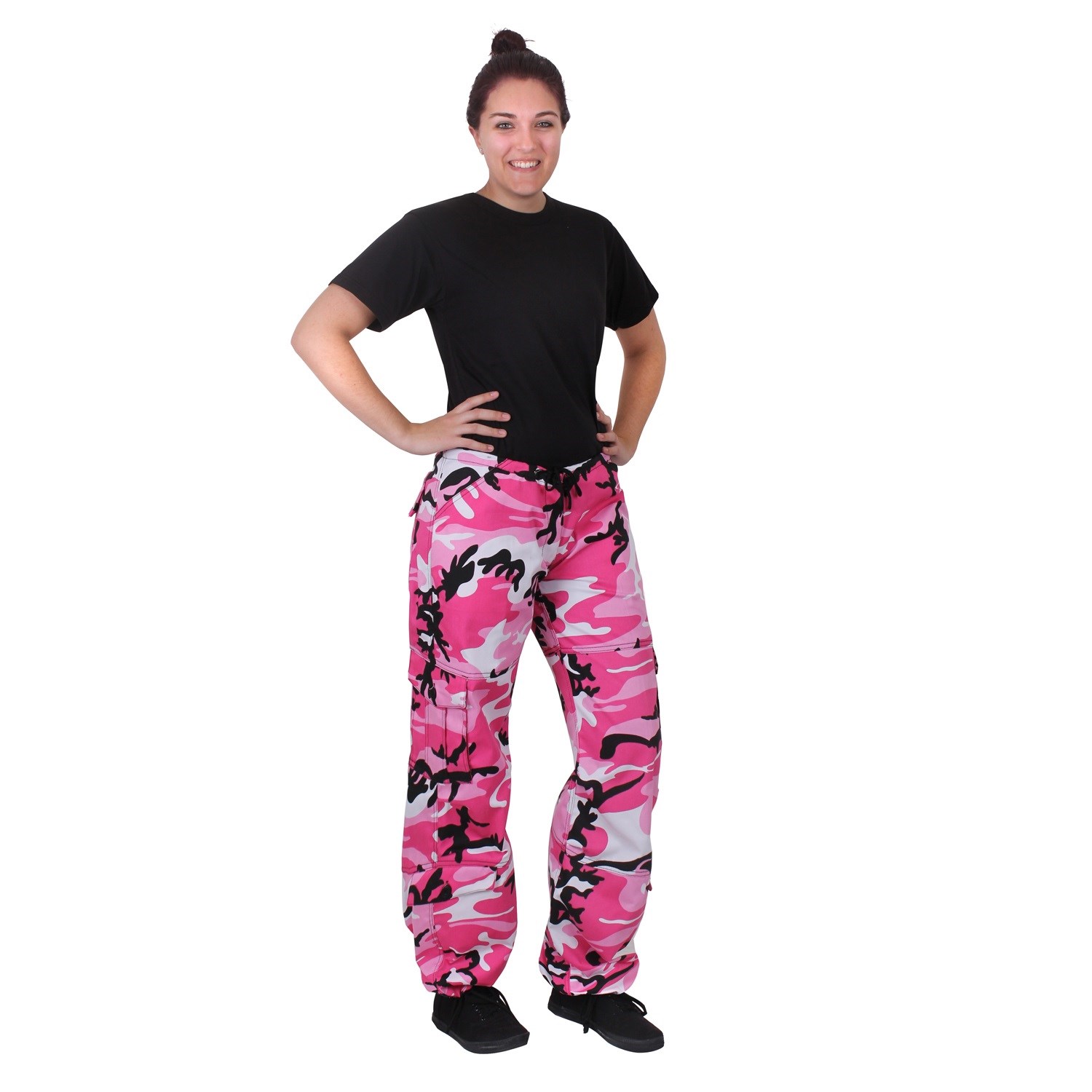 Kalhoty dámské PARATROOPER PINK CAMO vel. XXS