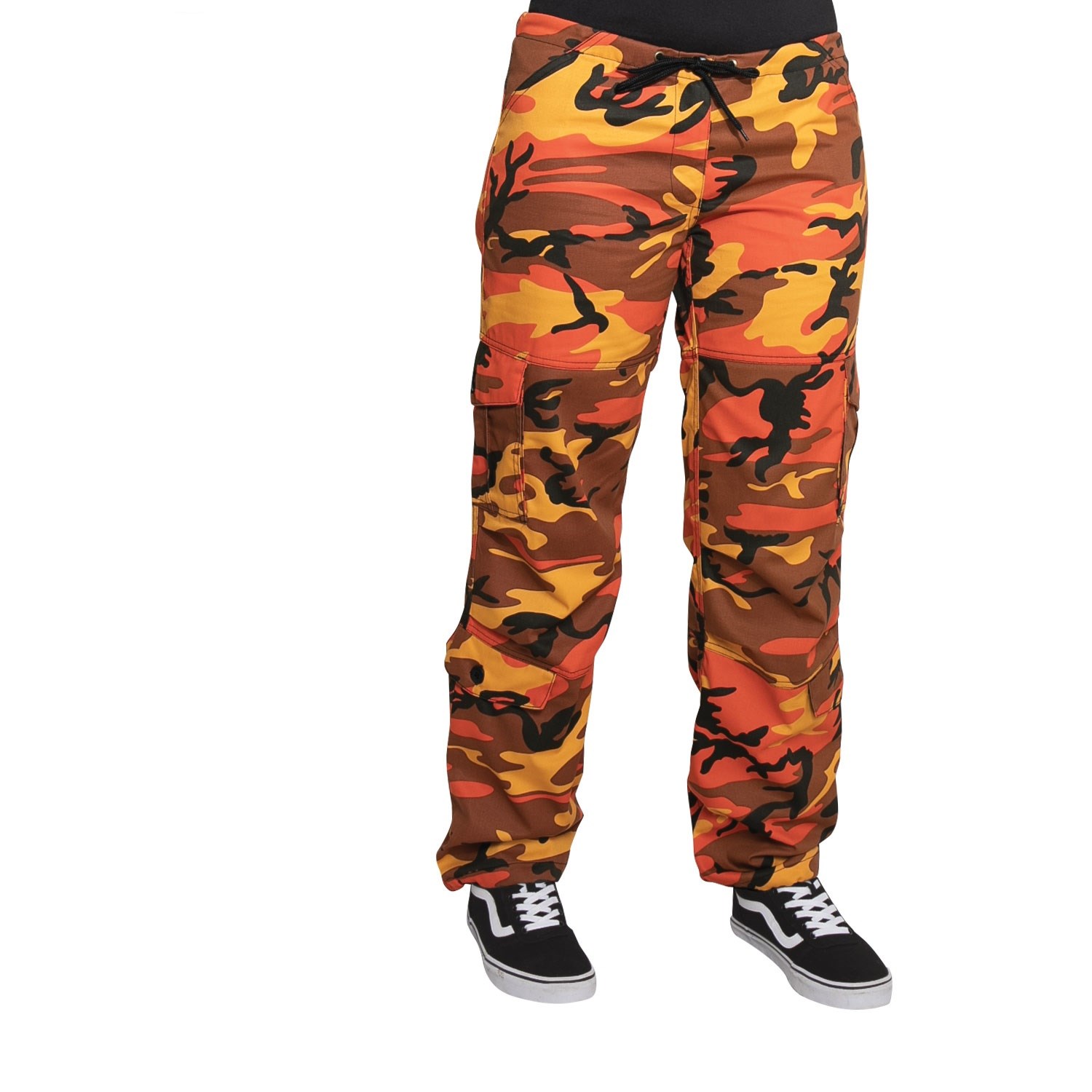 Kalhoty dámské PARATROOPER ORANGE CAMO