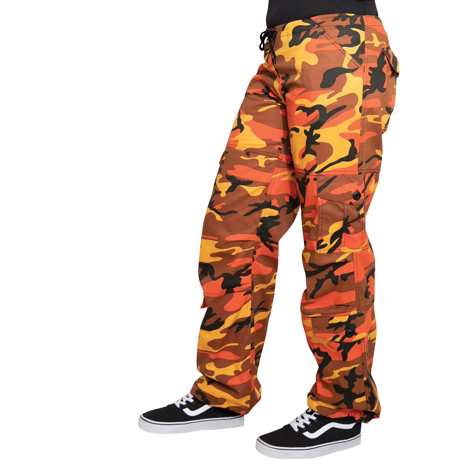 Kalhoty dámské PARATROOPER ORANGE CAMO vel. S